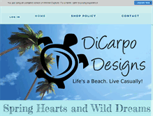 Tablet Screenshot of dicarpodesigns.com